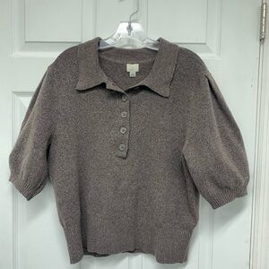 A New Day polo style sweater sz L